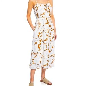 NWOT VINCE TROPICAL BLOOM TWIST FRONT WOMEN DRESS SIZE XS